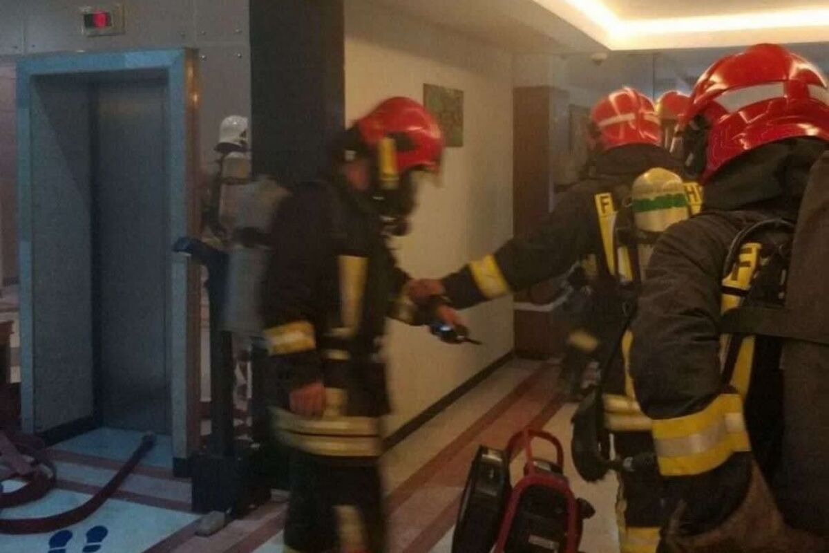 آتش سوزی هتل هما