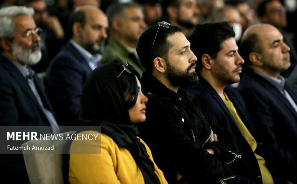 پوشش محسن افشانی و همسرش در دیدار با رئیسی