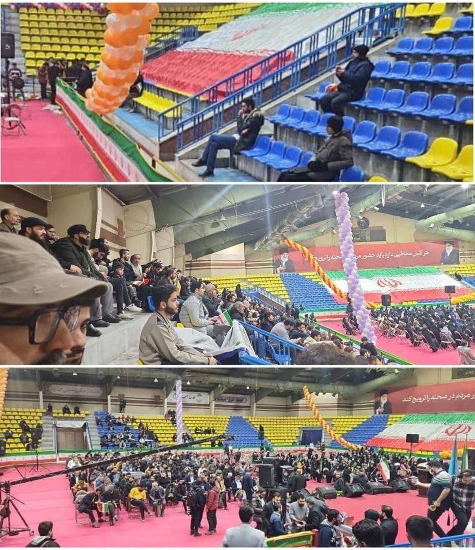 رائفی‌پور برای صندلی‌های خالی سخنرانی کرد!