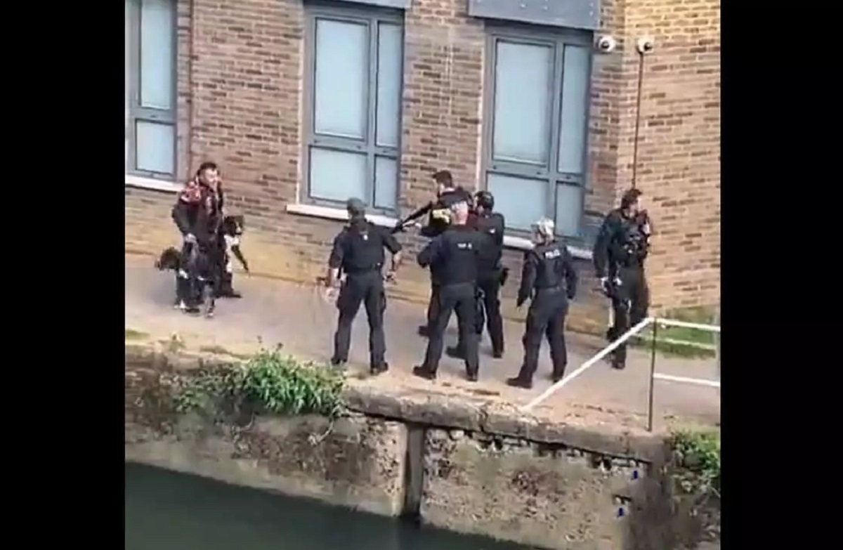 فیلم کشتن سگ مزاحم و دستگیری صاحبش توسط پلیس بخاطر شکایت یک شهروند