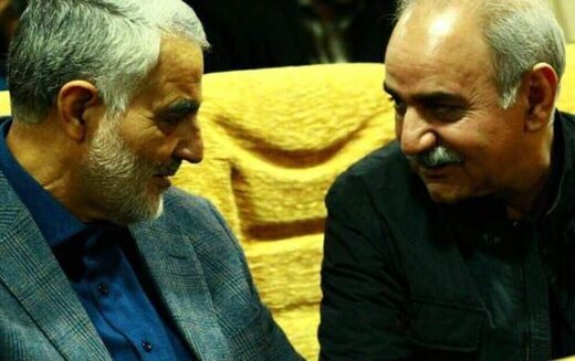 پرویز پرستویی و قاسم سلیمانی