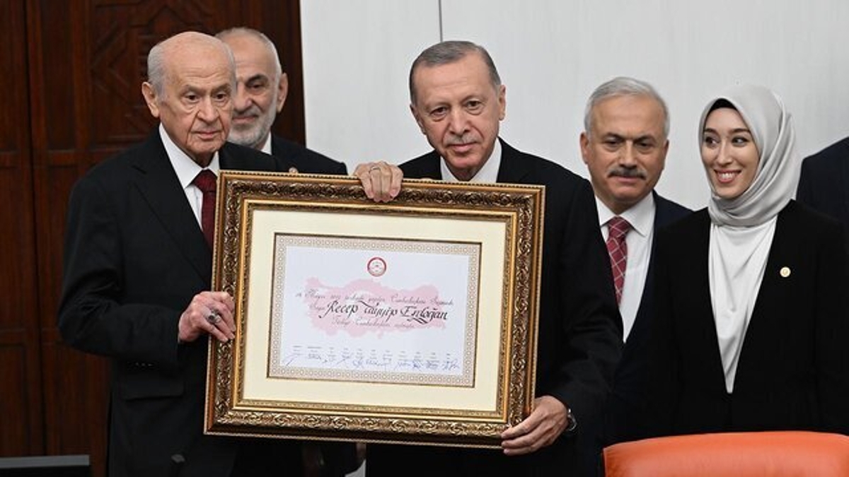 اردوغان برای سومین بار به عنوان رئیس جمهوری ترکیه سوگند یاد کرد