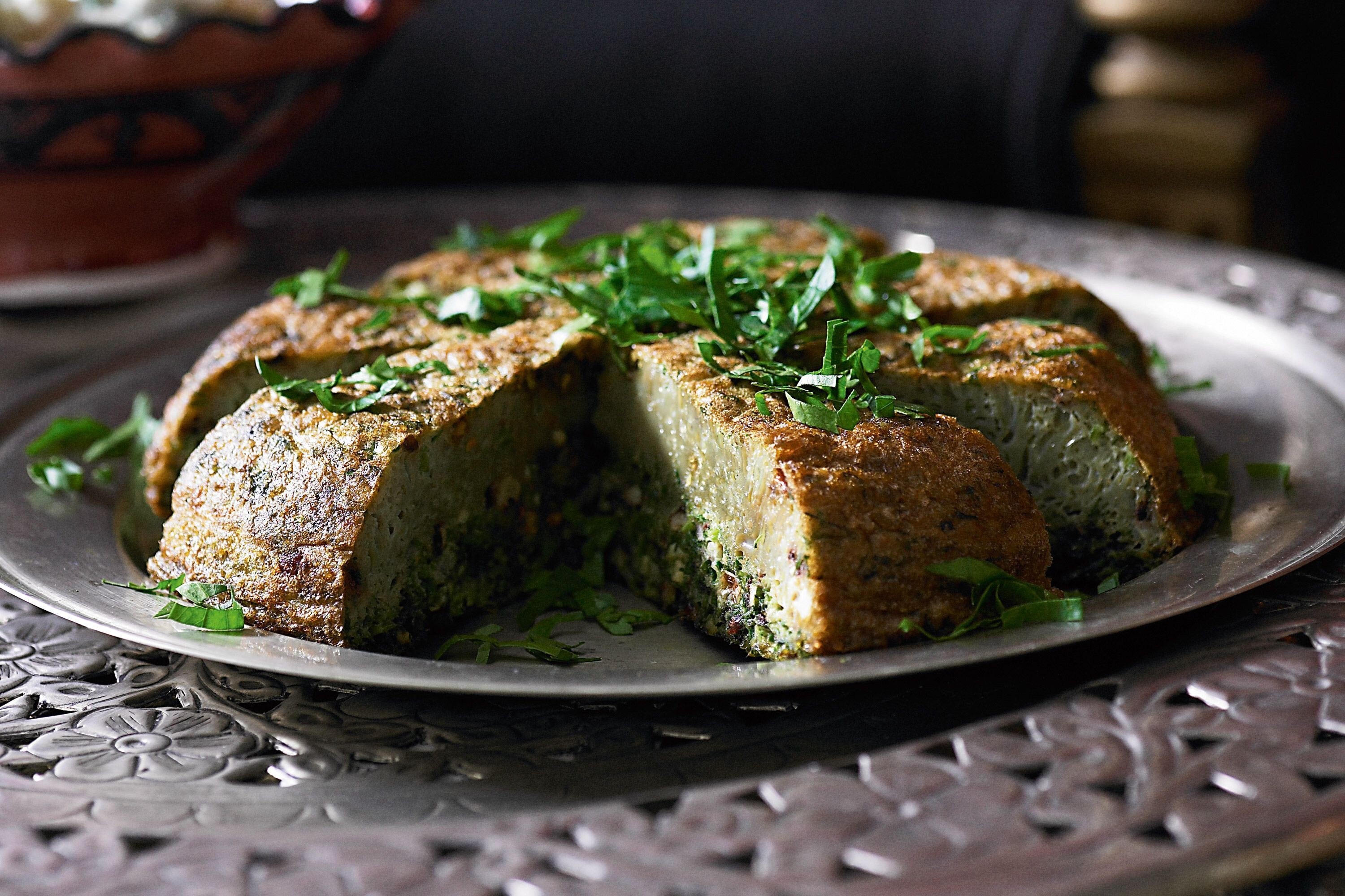 کوکو سبزی و نسبت ترکیب سبزی