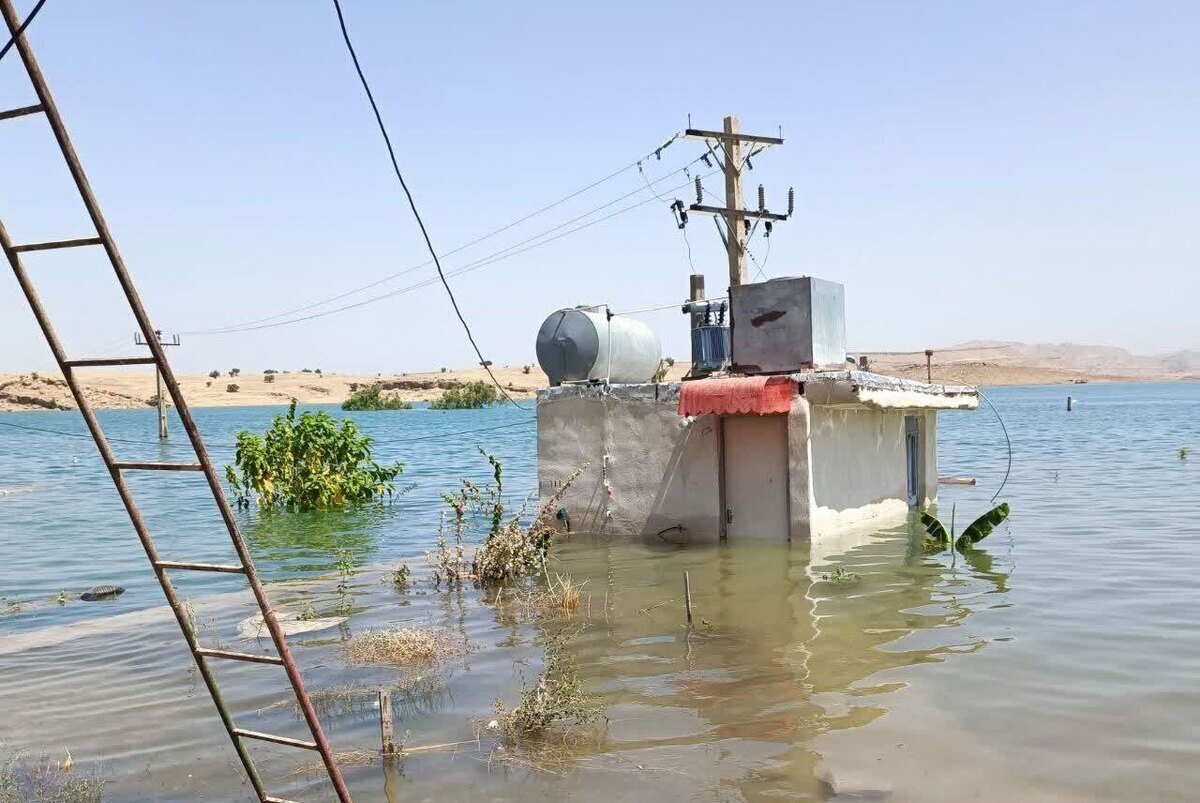 روستاهای حاشيه سد گتوند خوزستان زير آب رفتند