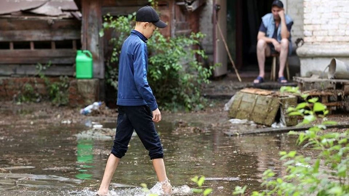 شهر خرسون در جنوب اوکراین زیر آب رفت