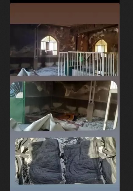 آتش زدن ۲ امامزاده در استان ایلام +تصاویر