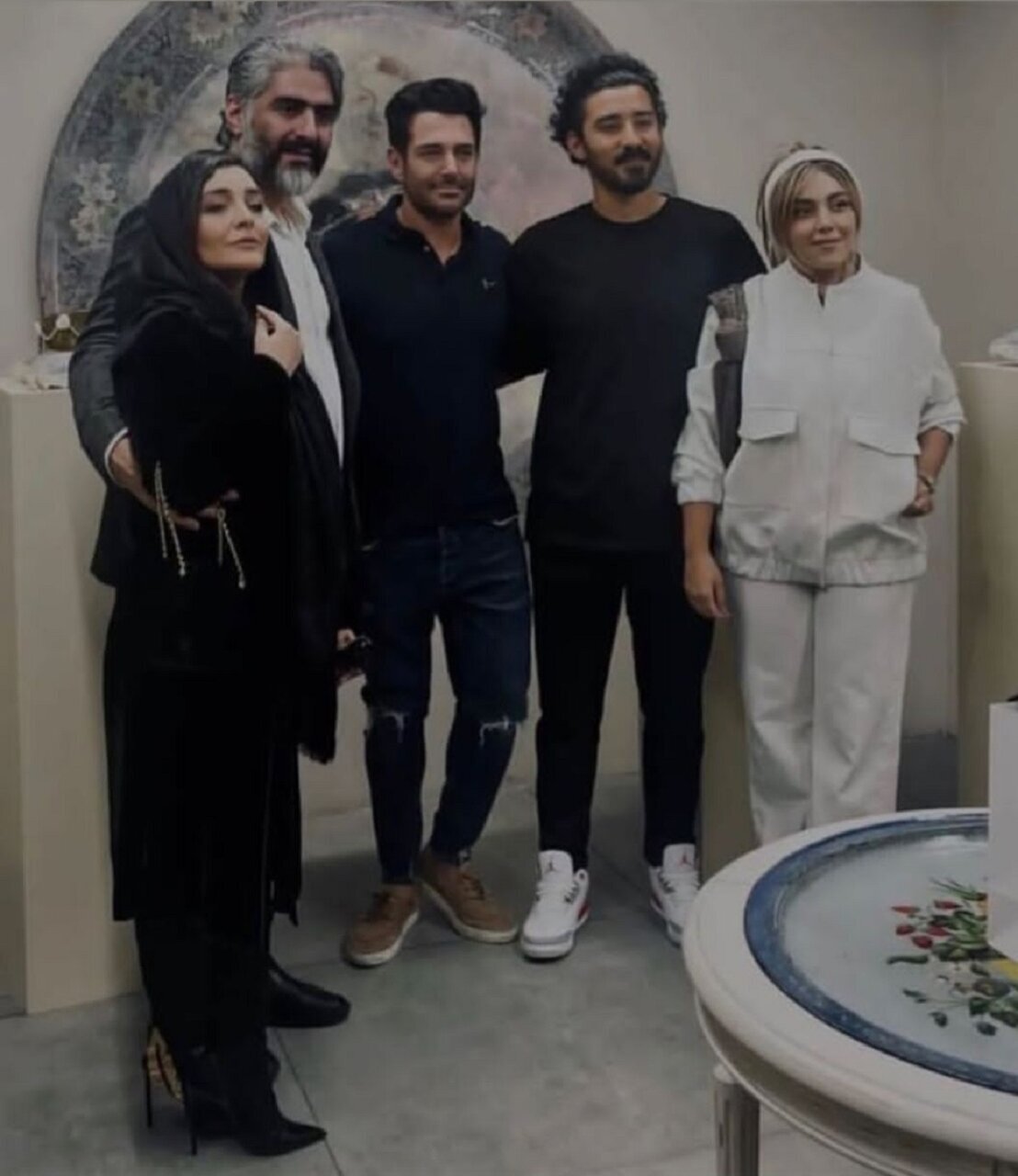 محمدرضا گلزار در کنار ستاره محبوب تیم ملی محمدرضا گلزار در کنار ستاره محبوب تیم ملی