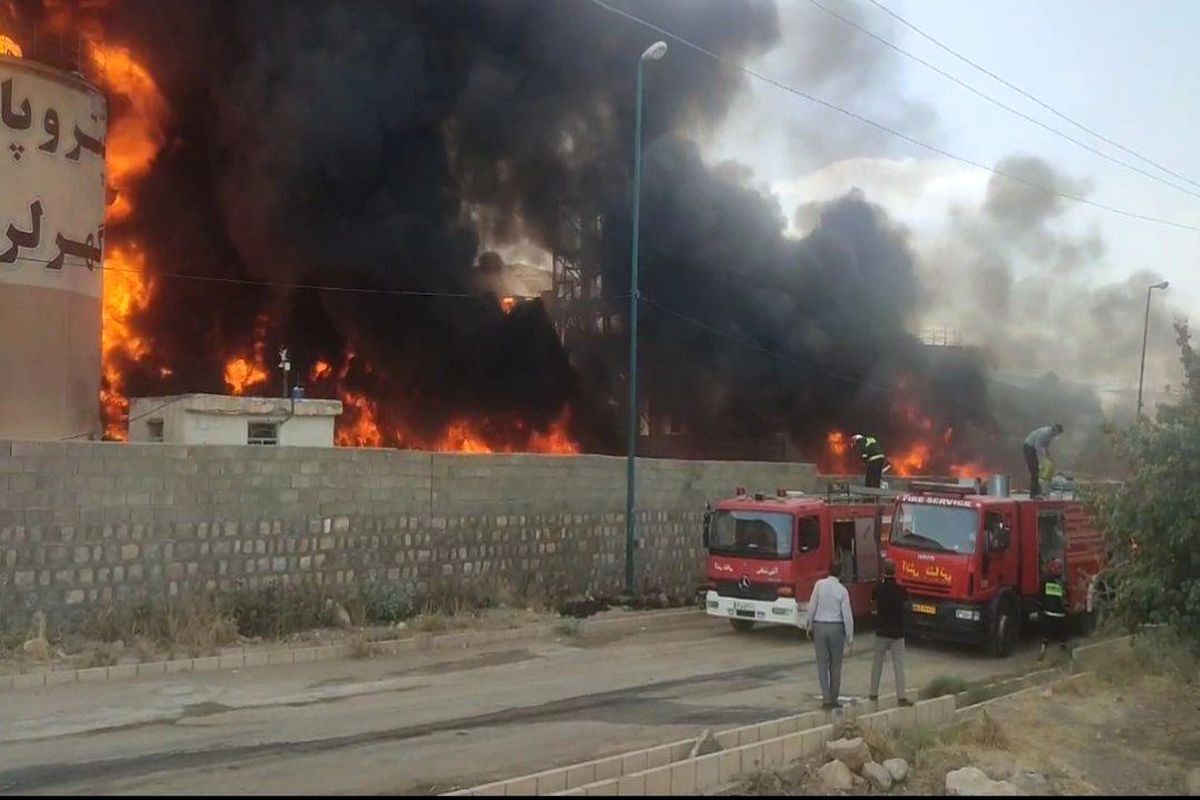 آتش‌سوزی در شرکت پترو پالایش گهر دورود