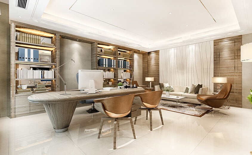 اصول طراحی دکوراسیون دفتر کار مدیریت اصول طراحی دکوراسیون دفتر کار مدیریت