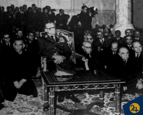 محمدرضا شاه در مراسم ماه محرم