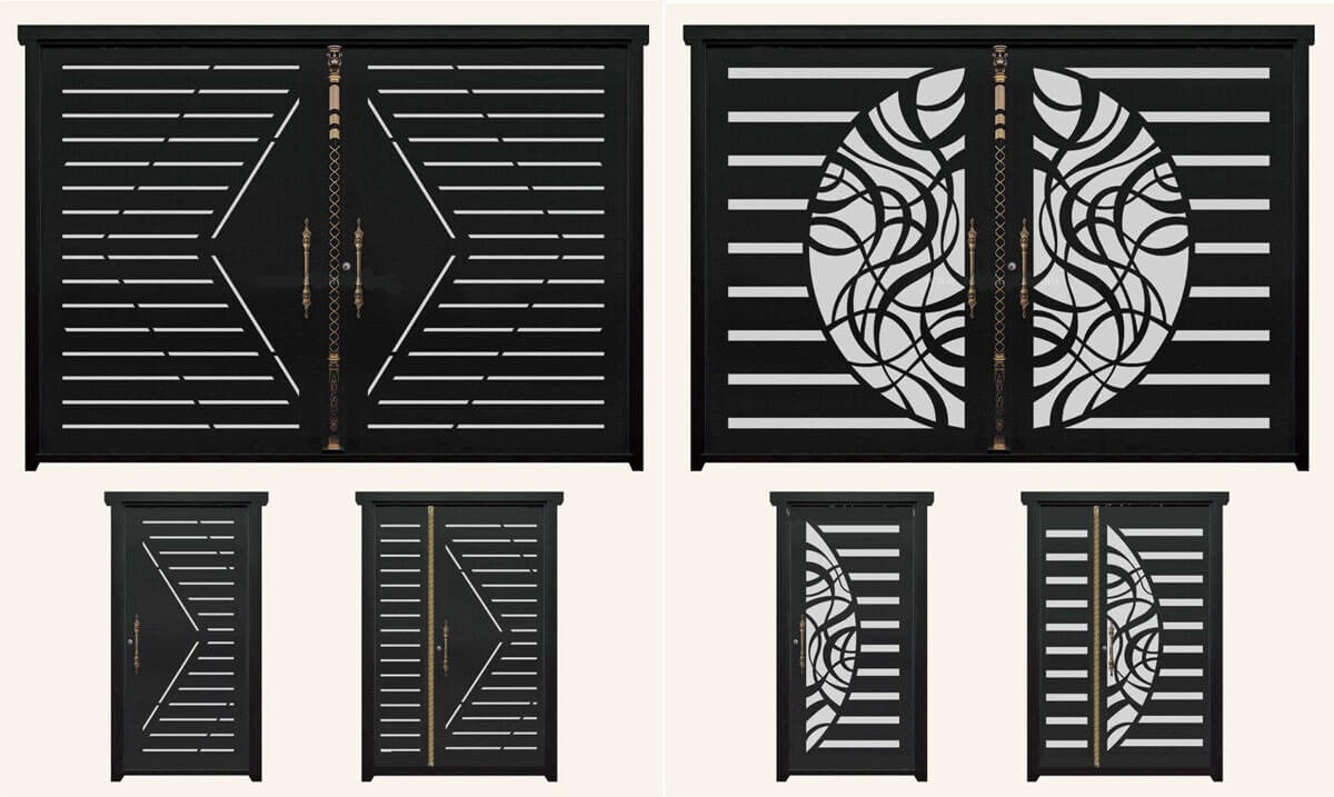 درب فلزی cnc (برش لیزری)