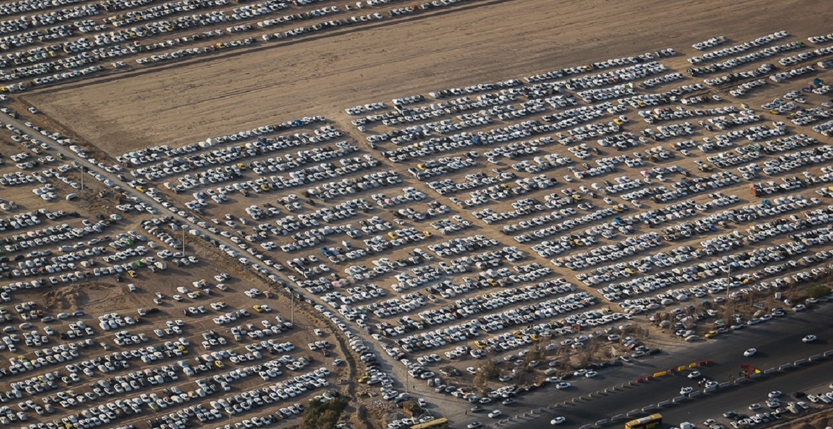 تصاویر هوایی پایانه مرزی مهران