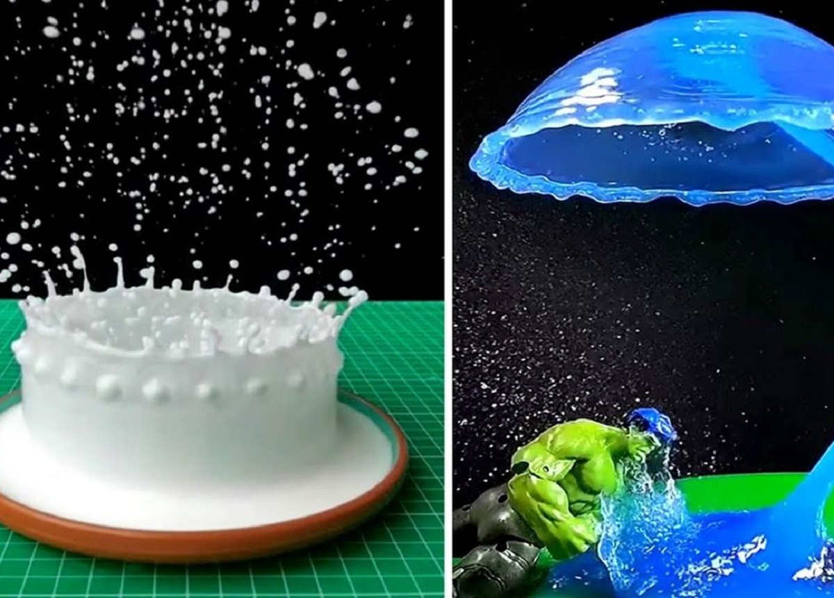 اشکال حیرت انگیز برخورد اجسام با مایعات اشکال حیرت انگیز برخورد اجسام با مایعات