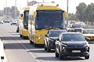 اسکورت اتوبوس النصر عربستان به سمت هتل اسپیناس