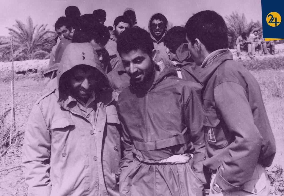 عکس سردار سلیمانی در جنگ