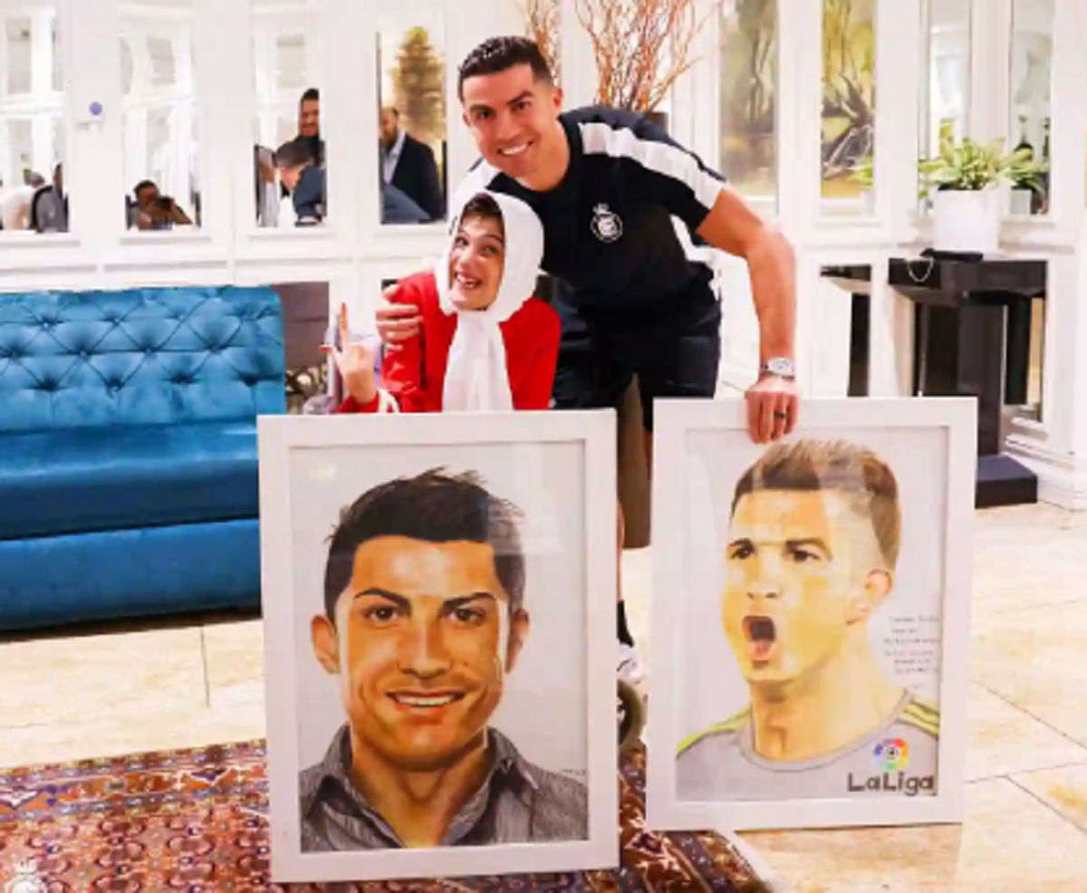 این دختر ایرانی در آغوش رونالدو به آرزویش رسید