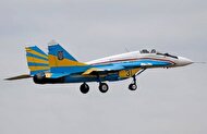 حمله پهپاد کامیکازه روسیه به جنگنده میگ ۲۹ اوکراینی