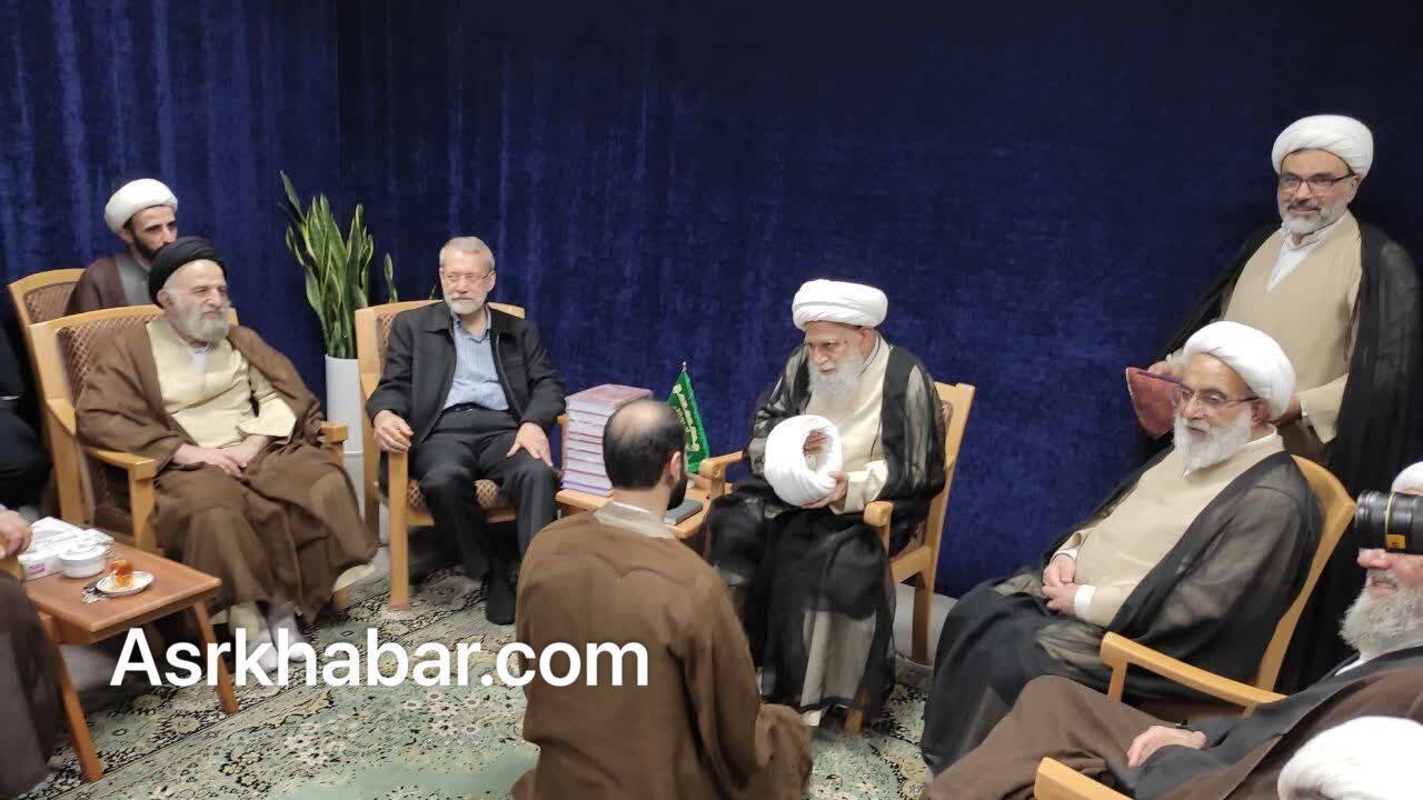 مراسم عمامه‎‌گذاری پسر علی لاریجانی