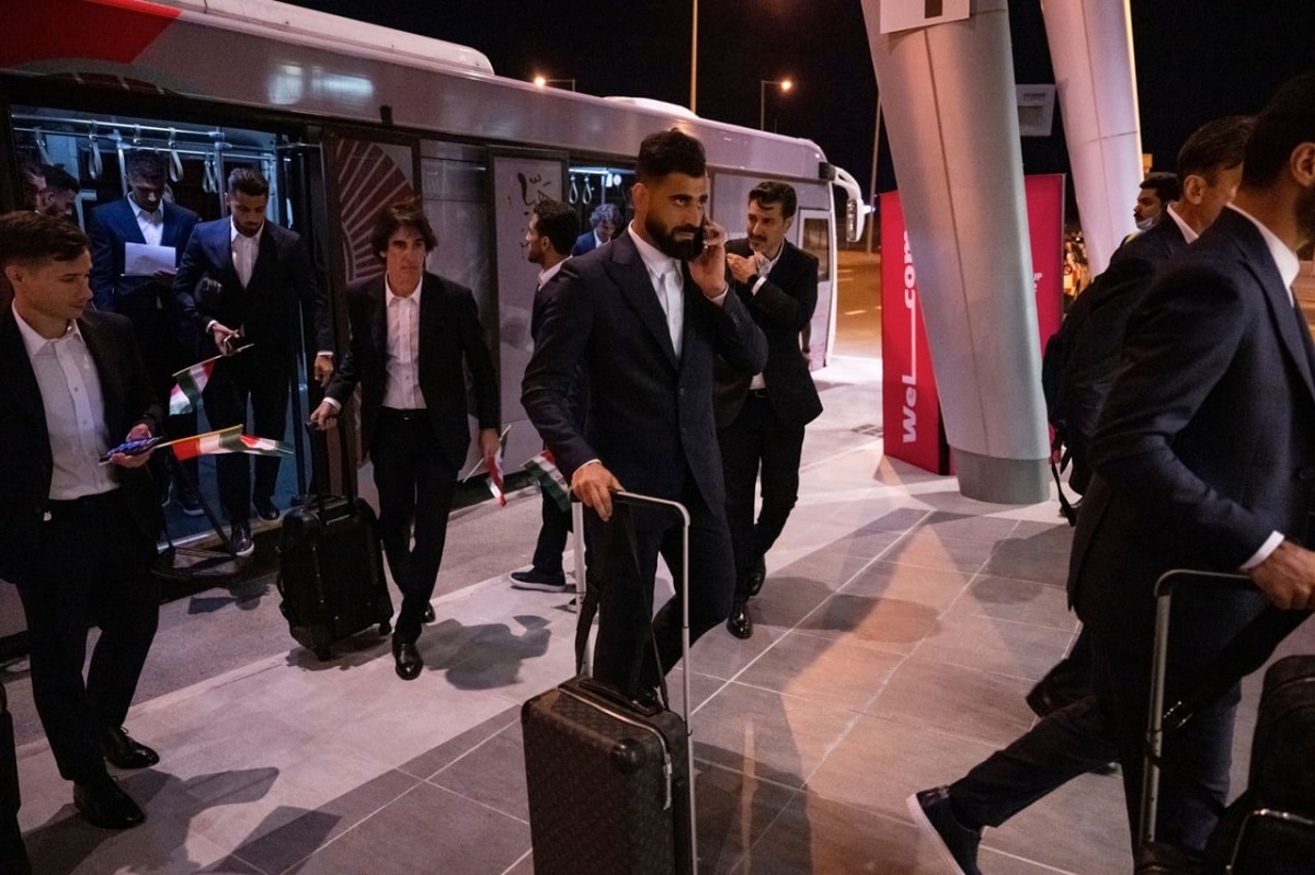 لحظه ورود بازیکنان تیم ملی به محل اردو لحظه ورود بازیکنان تیم ملی به محل اردو