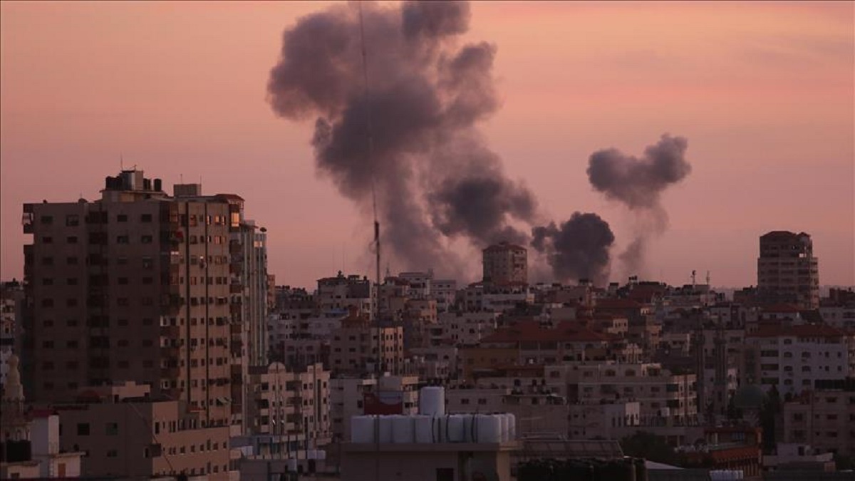ویدئویی آخرالزمانی از انفجار در نوار غزه