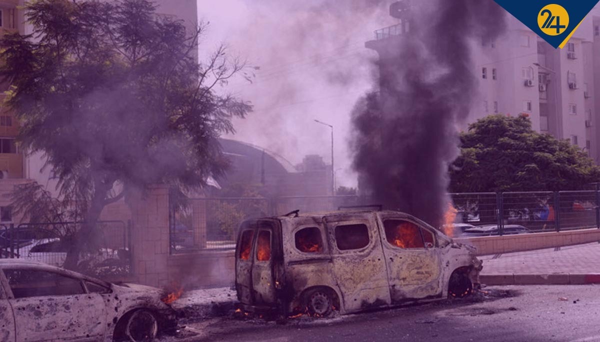 حمله موشکی حماس به اسرائیل