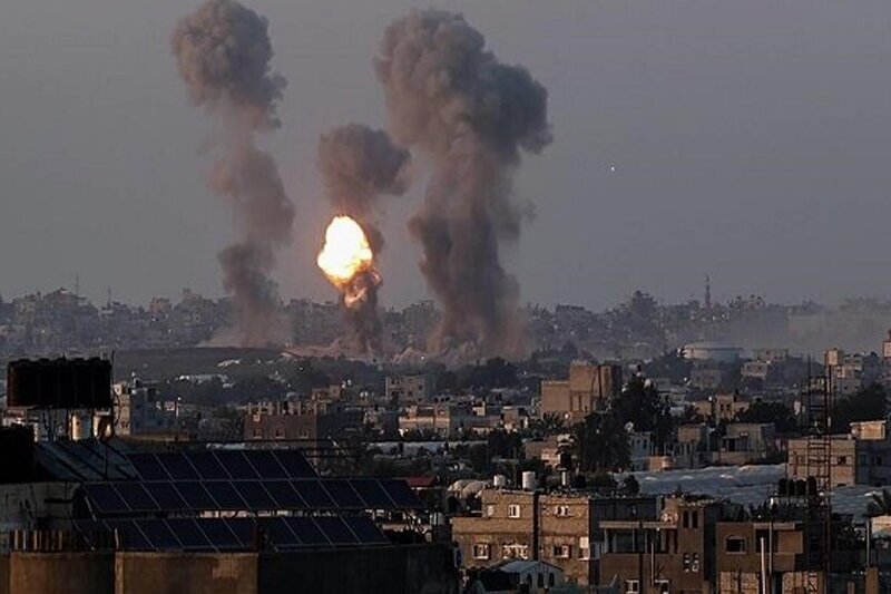 لحظه استفاده از بمب ممنوعه توسط اسرائیل