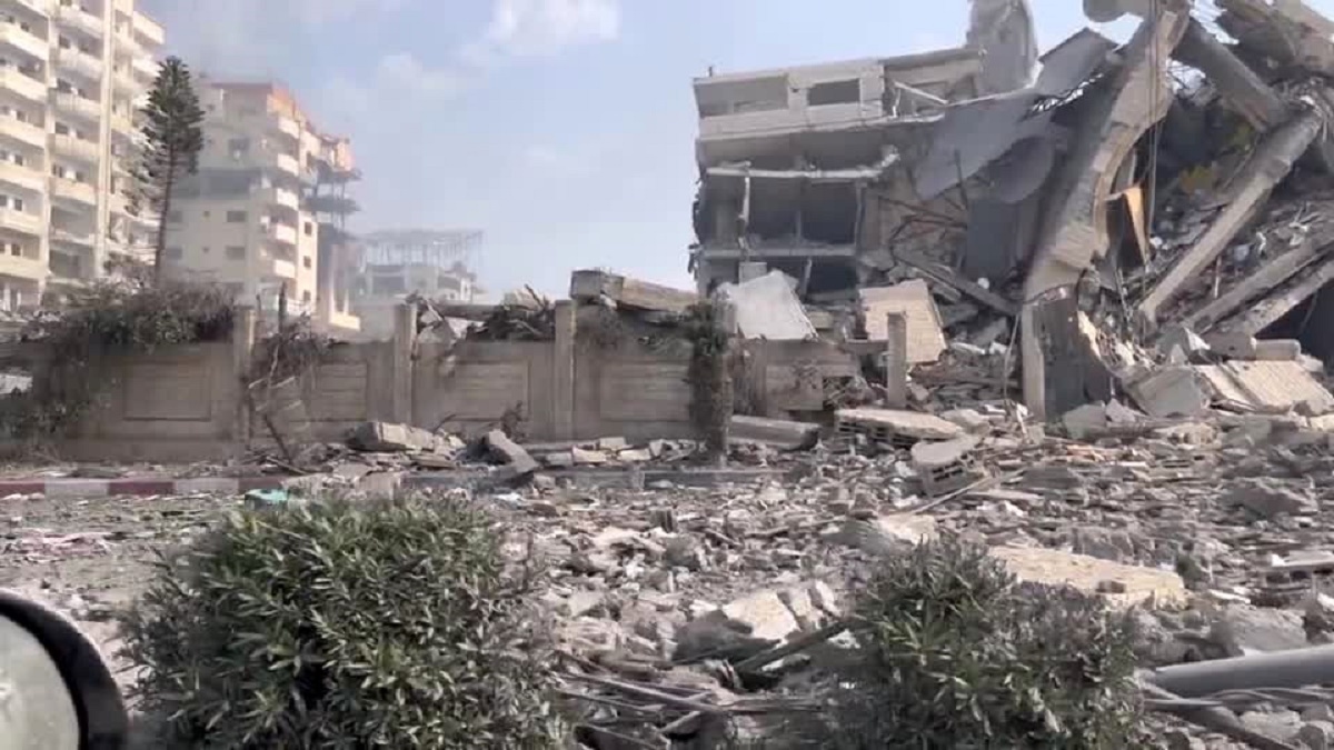 فیلمی باورنکردنی از وسعت ویرانی در غزه