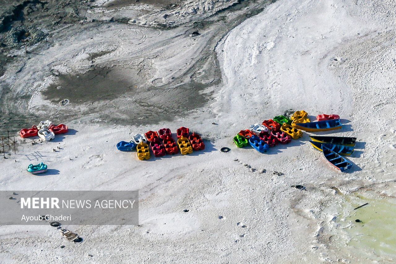 تصویر غم انگیز از دریاچه ارومیه!