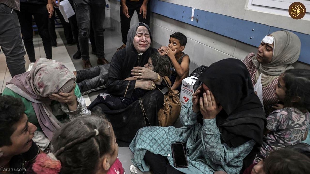 لحظه هولناک ورود موشک اسرائیل به بیمارستان غزه!