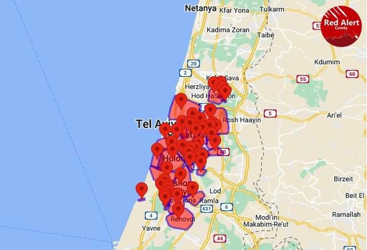 حمله موشکی مجدد گردان‌های القسام به اسرائیل