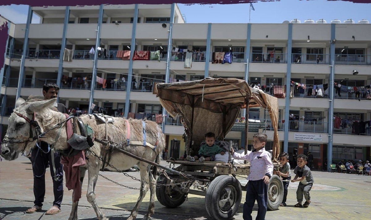 استفاده از اسب و قاطر در خیابان های غزه به دلیل کمبود سوخت!