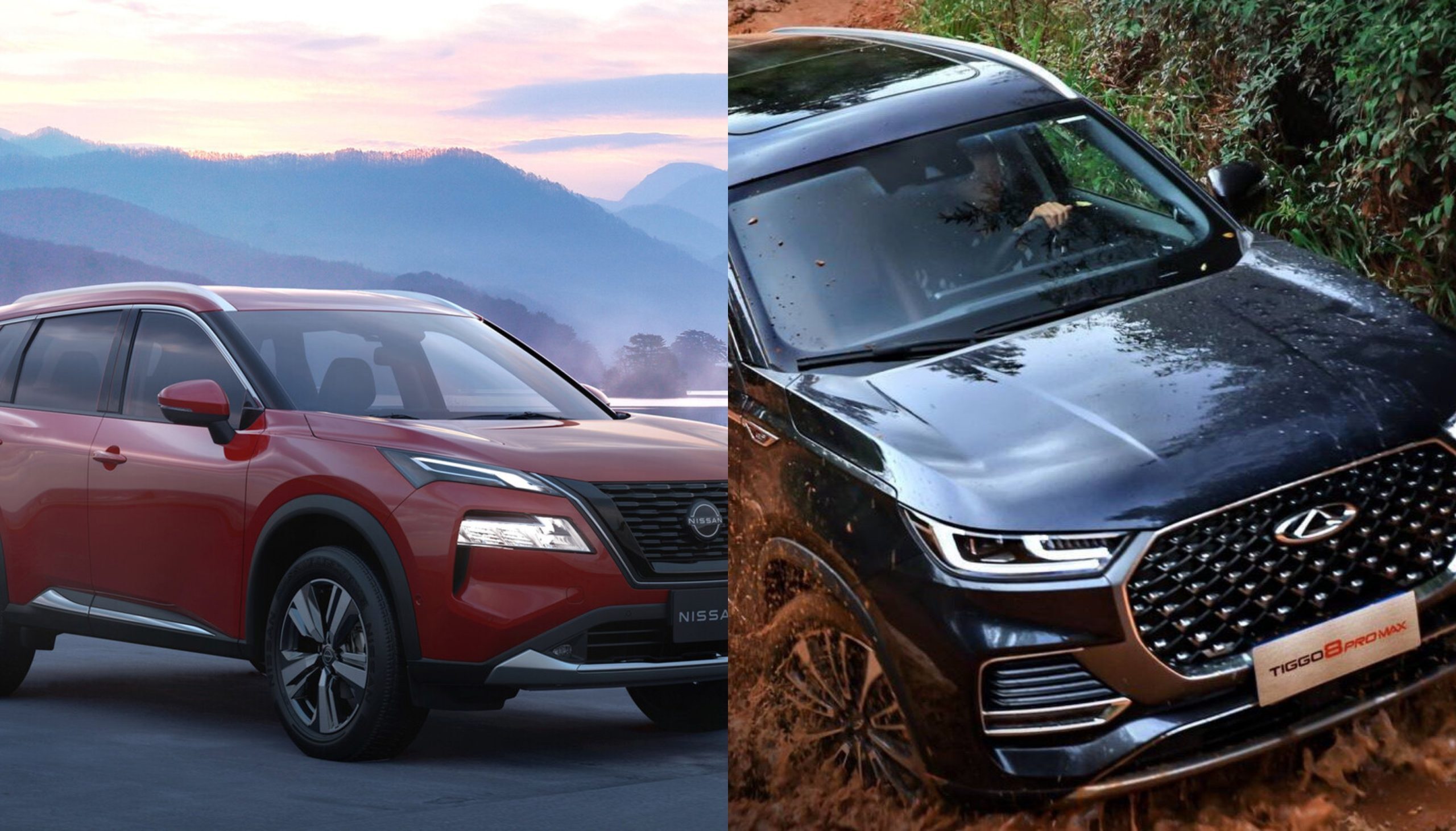 مقایسه نیسان ایکس تریل و تیگو ۸ پرو مکس مقایسه نیسان ایکس تریل و تیگو ۸ پرو مکس