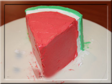 طرز تهیه کیک هندوانه‌ای برای شب چله