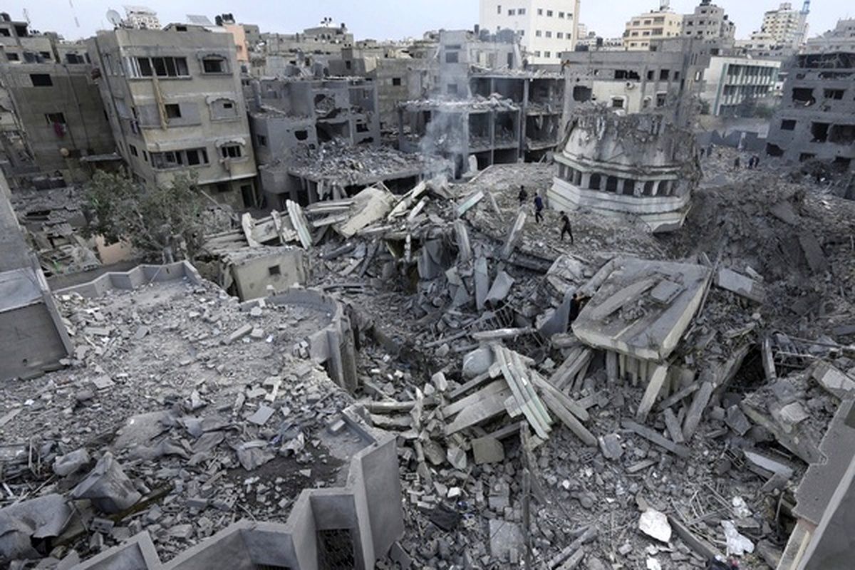 ویدیویی وحشتناک از ویرانی‌های گسترده در غزه