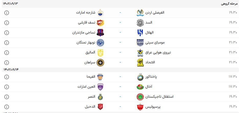 امتیاز دقیقه نودی AFC به پرسپولیس!