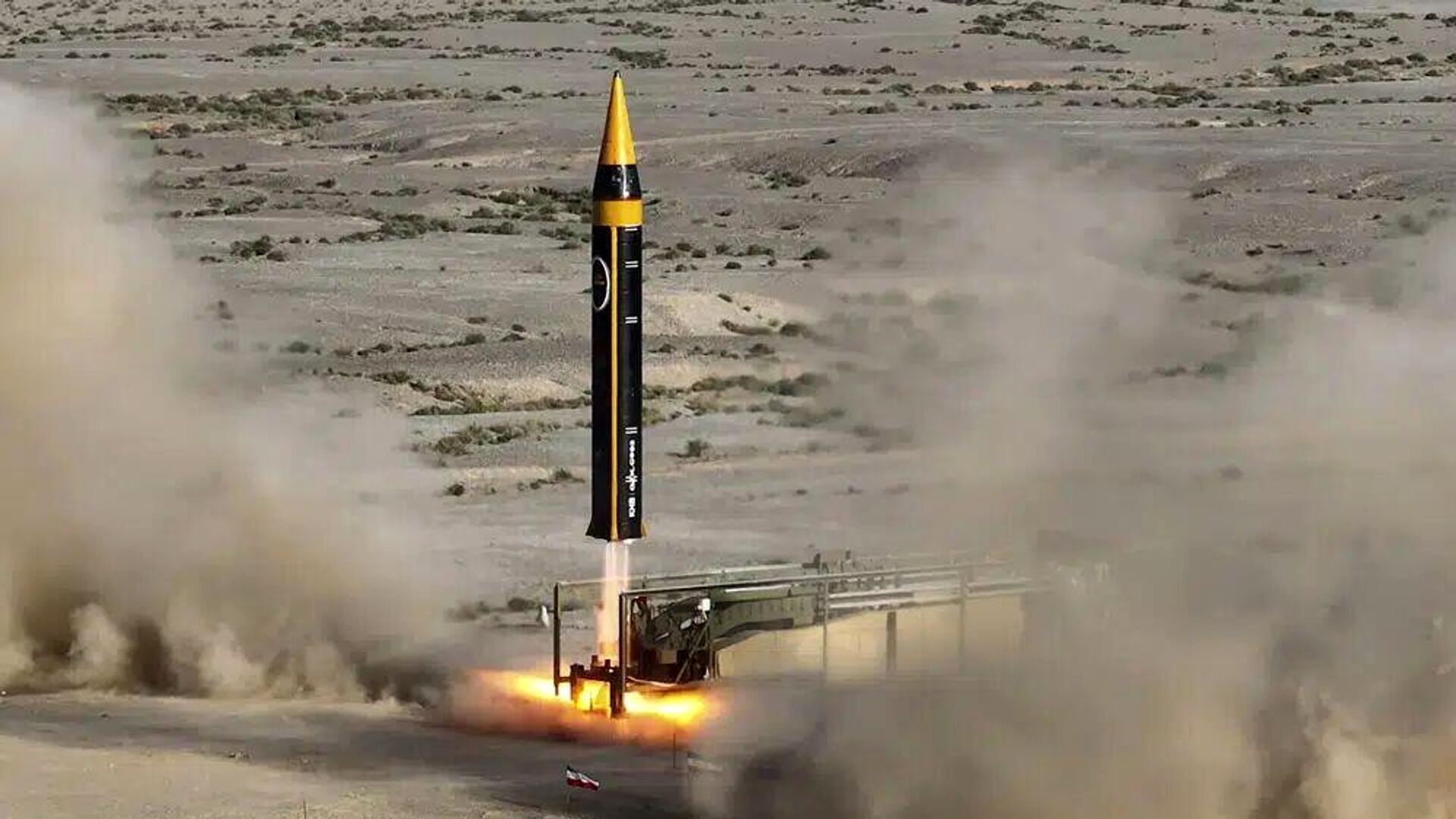 ویدئویی از لحظه شلیک موشک ایرانی به اسرائیل