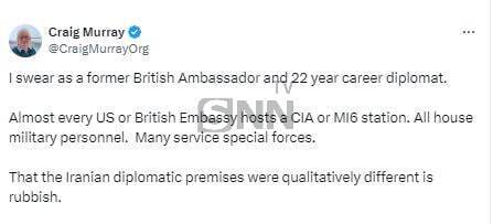 اظهارات جنجالی سفیر انگلیس: ادعا علیه سفارت ایران مضحک است