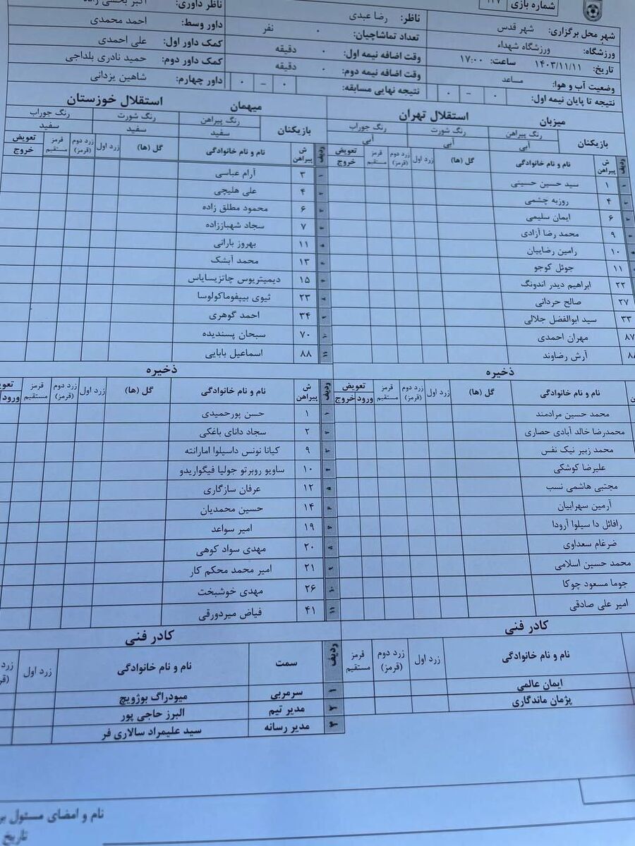 استقلال برای شکایت از موسیمانه سند رو کرد! استقلال برای شکایت از موسیمانه سند رو کرد!