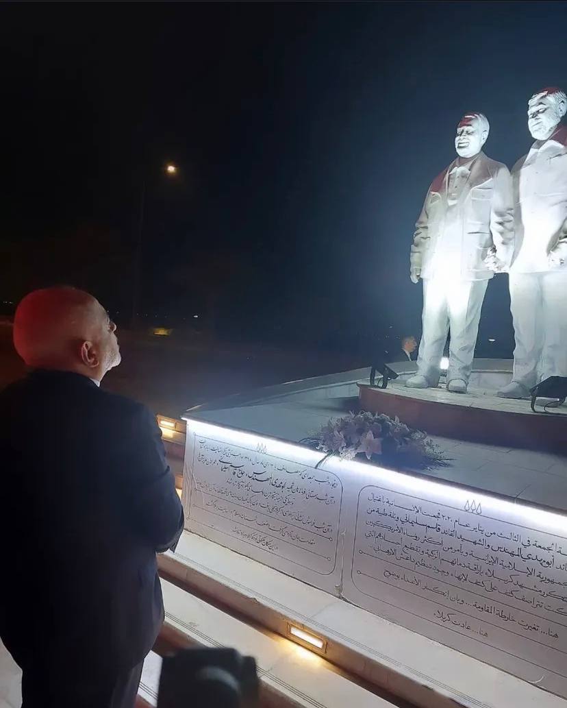 ظریف در بدو ورود به عراق کجا رفت؟