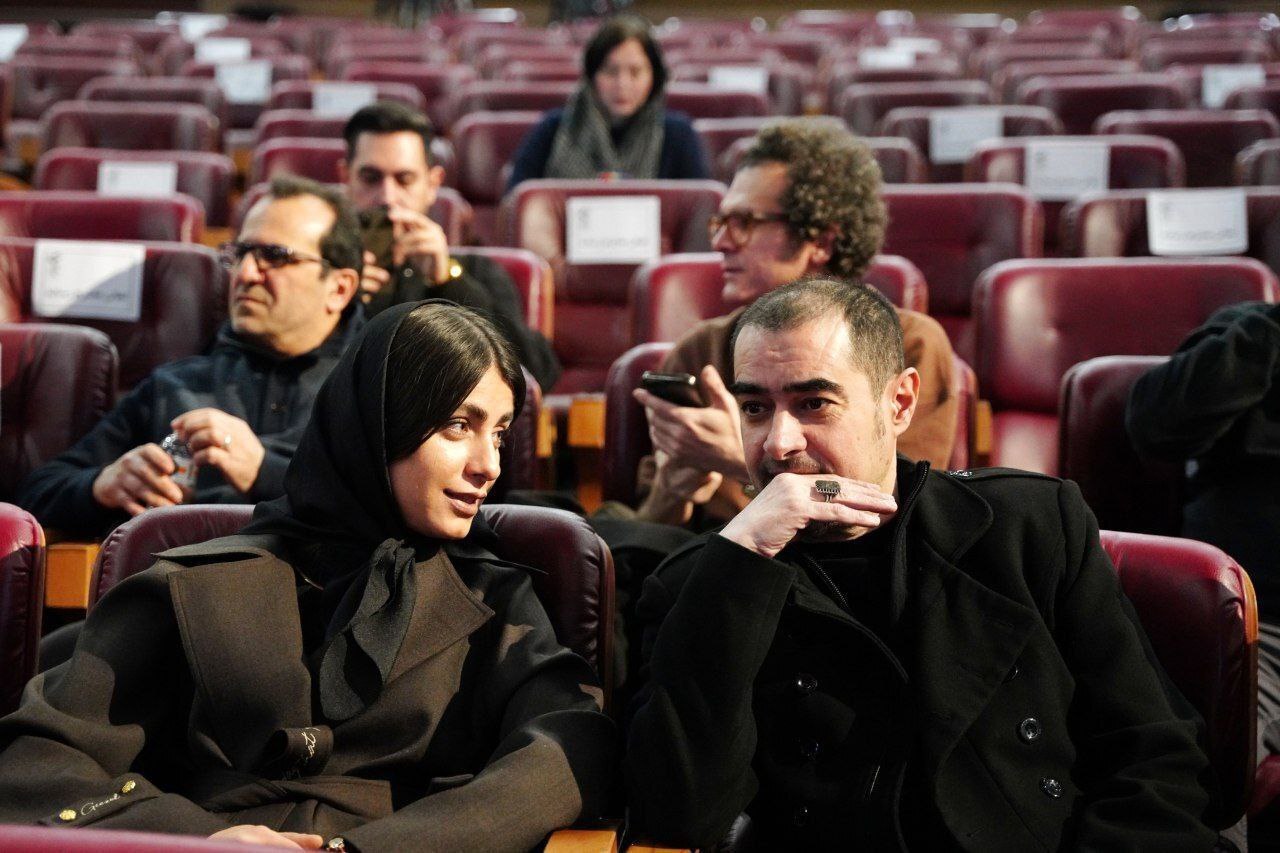 شهاب حسینی و همسرش در اختتامیه جشنواره فیلم فجر