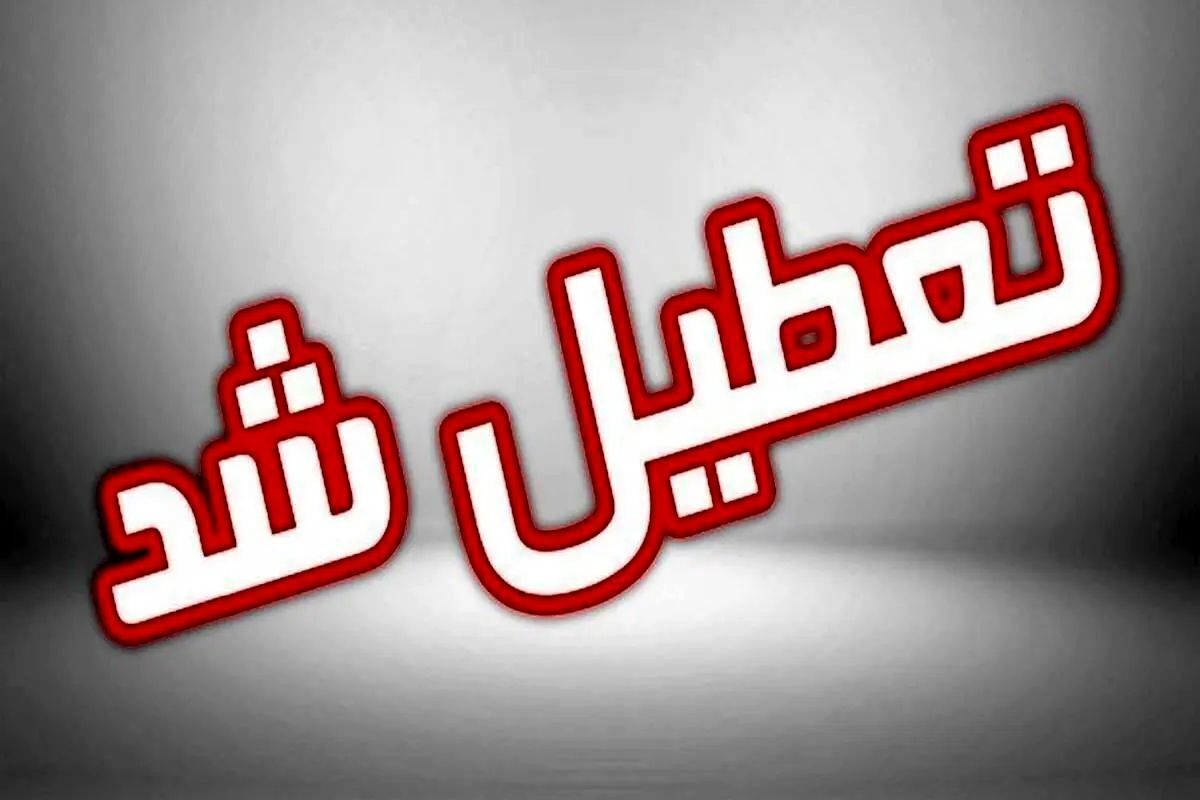 تعطیلی ادارات و مدارس تهران فردا ۲۴ بهمن ۱۴۰۳ تعطیلی ادارات و مدارس تهران فردا ۲۴ بهمن ۱۴۰۳
