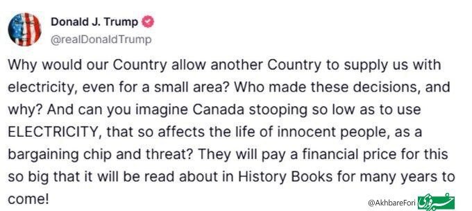 ترامپ: بلایی بر سرتان می‌آورم که در تاریخ نوشته شود!