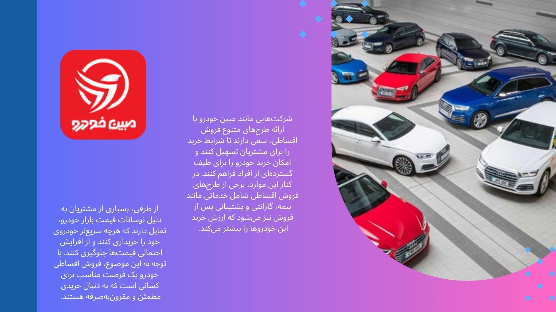 فروش اقساطی خودرو: انتخابی هوشمند برای همه فروش اقساطی خودرو: انتخابی هوشمند برای همه