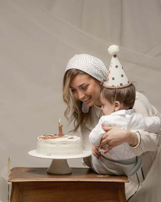 عکس| جشن تولد لوکس پسر بهرام رادان و مینا مختاری