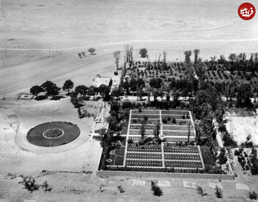 تصویری قدیمی از گورستان متفقین در قلهک؛ سال ۱۳۲۵ تصویری قدیمی از گورستان متفقین در قلهک؛ سال ۱۳۲۵