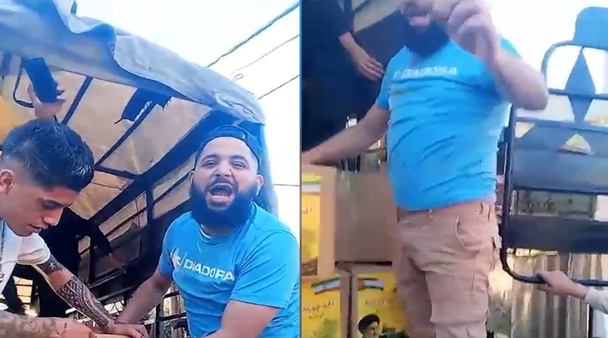 ببینید| حمله به کاروان کمک‌های ایران در لبنان