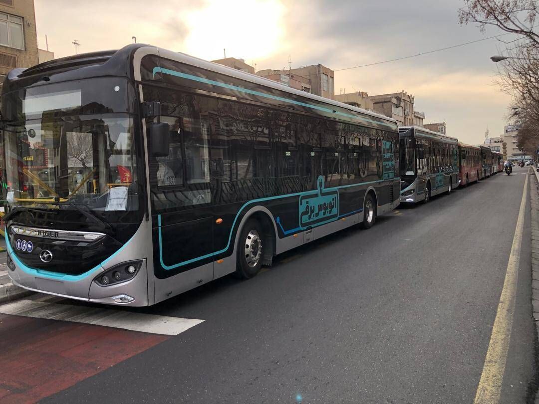 رونمایی از اولین خط‌های اتوبوس برقی در تهران