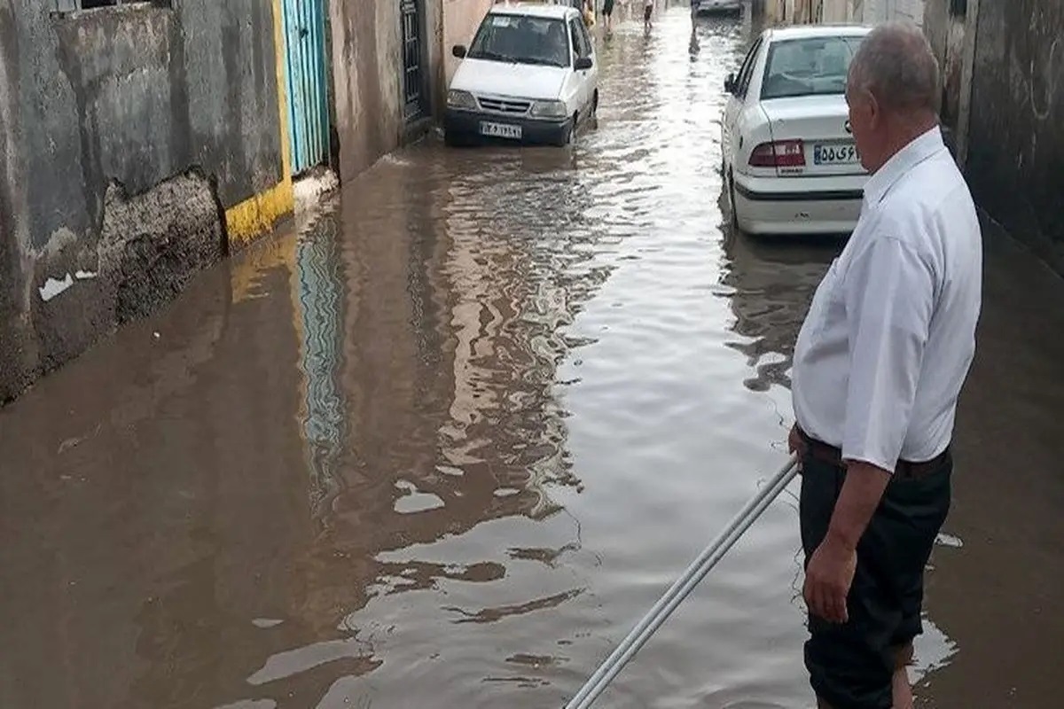 ببینید| شهر اهواز غرق در آب یک روز بعد از باران