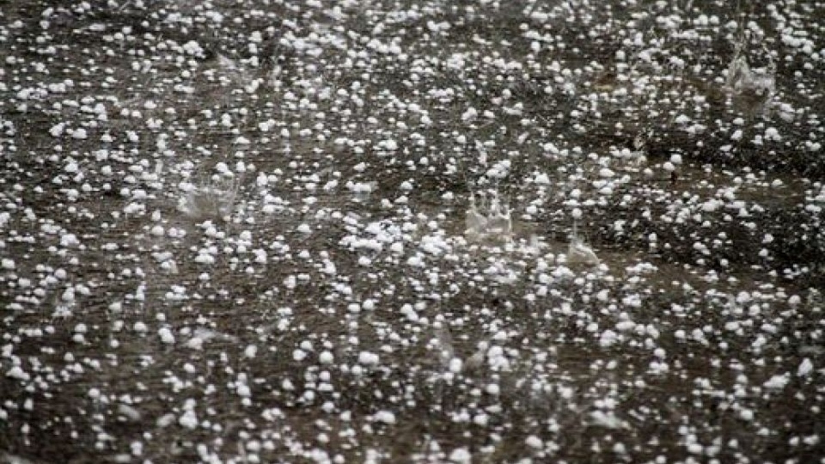 ویدئویی جالب از بارش شدید تگرگ در مهاباد