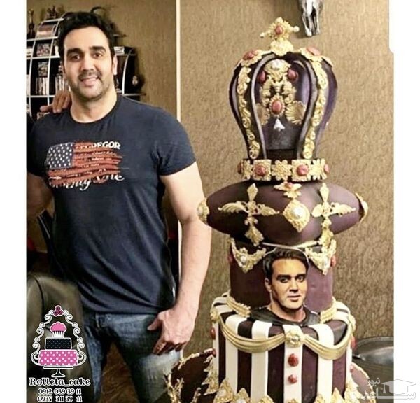 کیک تولد و جشن لاکچری پوریا پورسرخ + عکس
